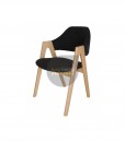 Replica Kai Kristiansen Compass Chair - Grey / Charcoal & Natural