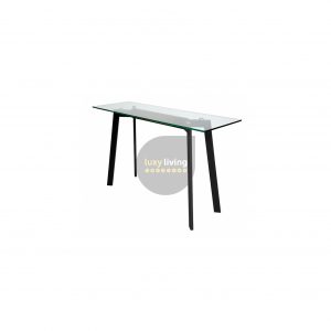 VUE Collection - Console Table - Matte Black & Walnut - 120cm